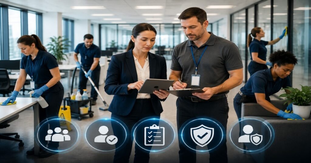 Professional janitorial services Albany NY providing commercial office cleaning and facility maintenance.