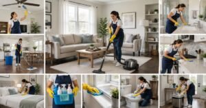 What's included in house cleaning Albany NY — KD Cleaners standard service checklist image.