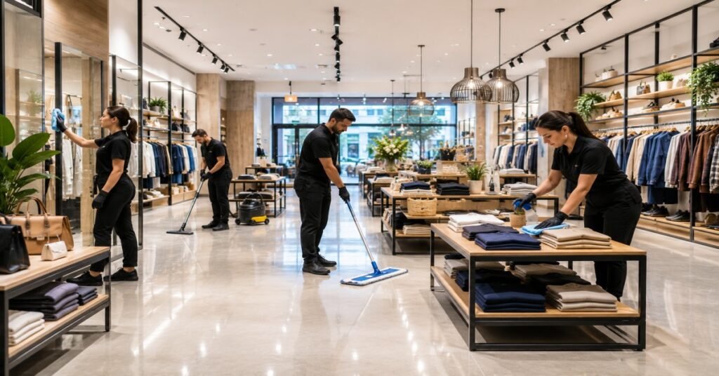 How often should retail stores be cleaned in Albany NY complete schedule checklist