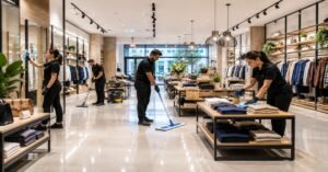 How often should retail stores be cleaned in Albany NY complete schedule checklist