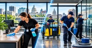 Comparison guide of in-house vs outsourced commercial cleaning for Albany facilities