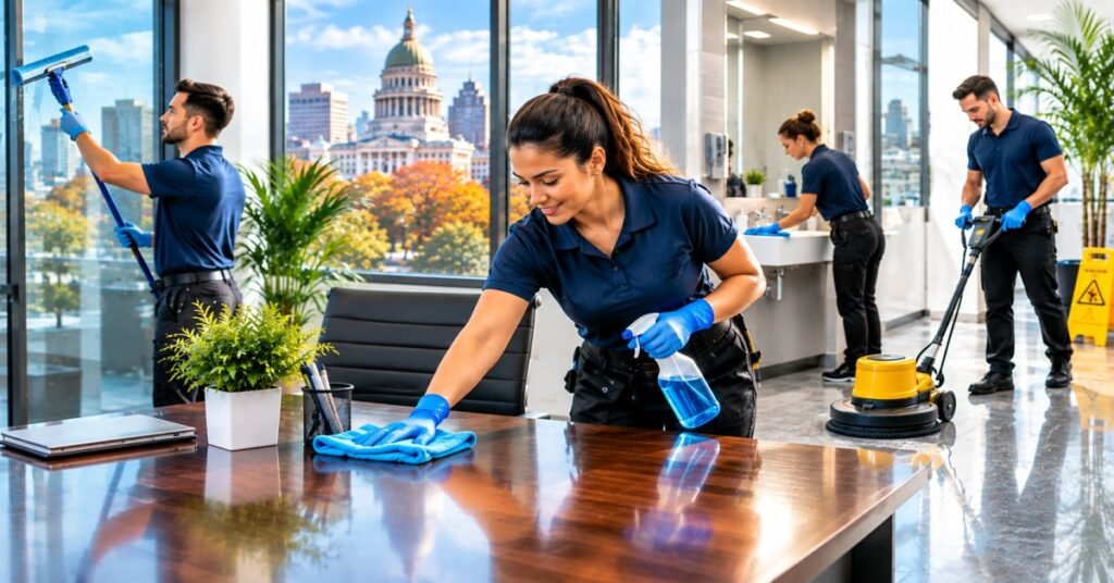 seasonal commercial cleaning checklist Albany NY facility floor maintenance